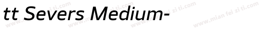 tt Severs Medium字体转换